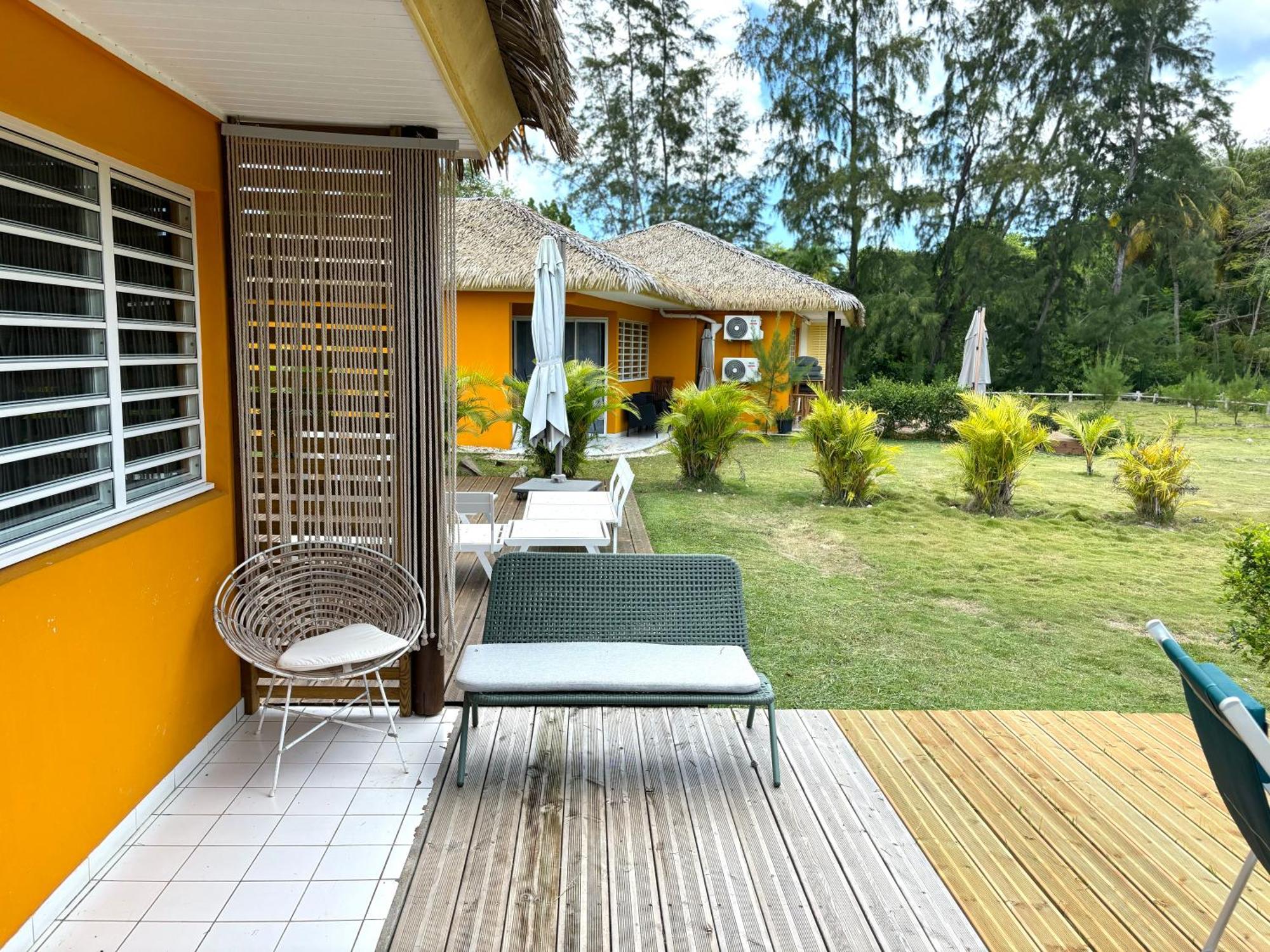 Bungalow La Kawannaise - Piscine, Terrasse, Plage Grand-Bourg  Exteriér fotografie